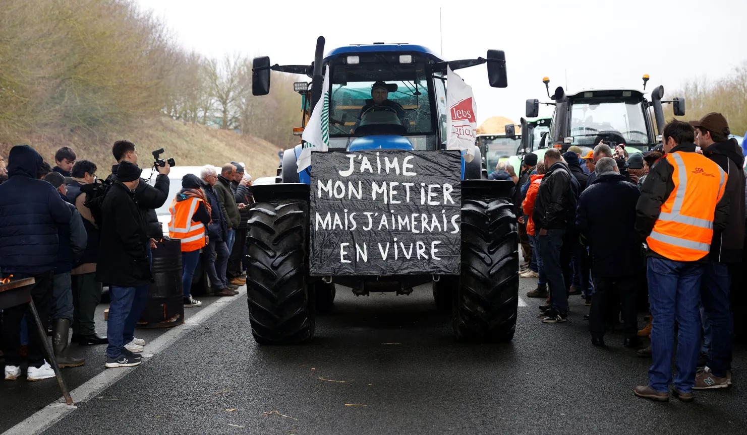 French farmers protest