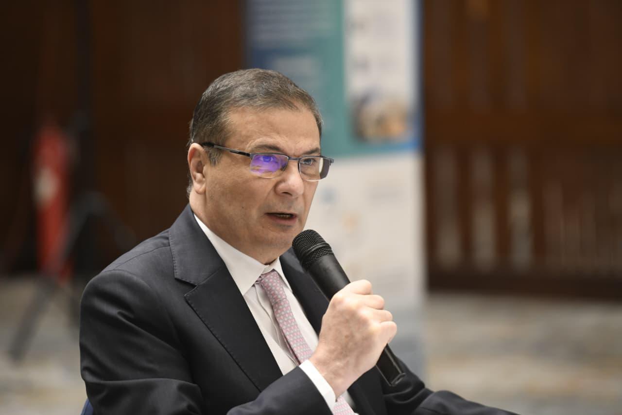 Alaa Farouk, the Egyptian Minister of Agriculture, during the opening session of the 33rd session of the Sahara and Sahel Observatory