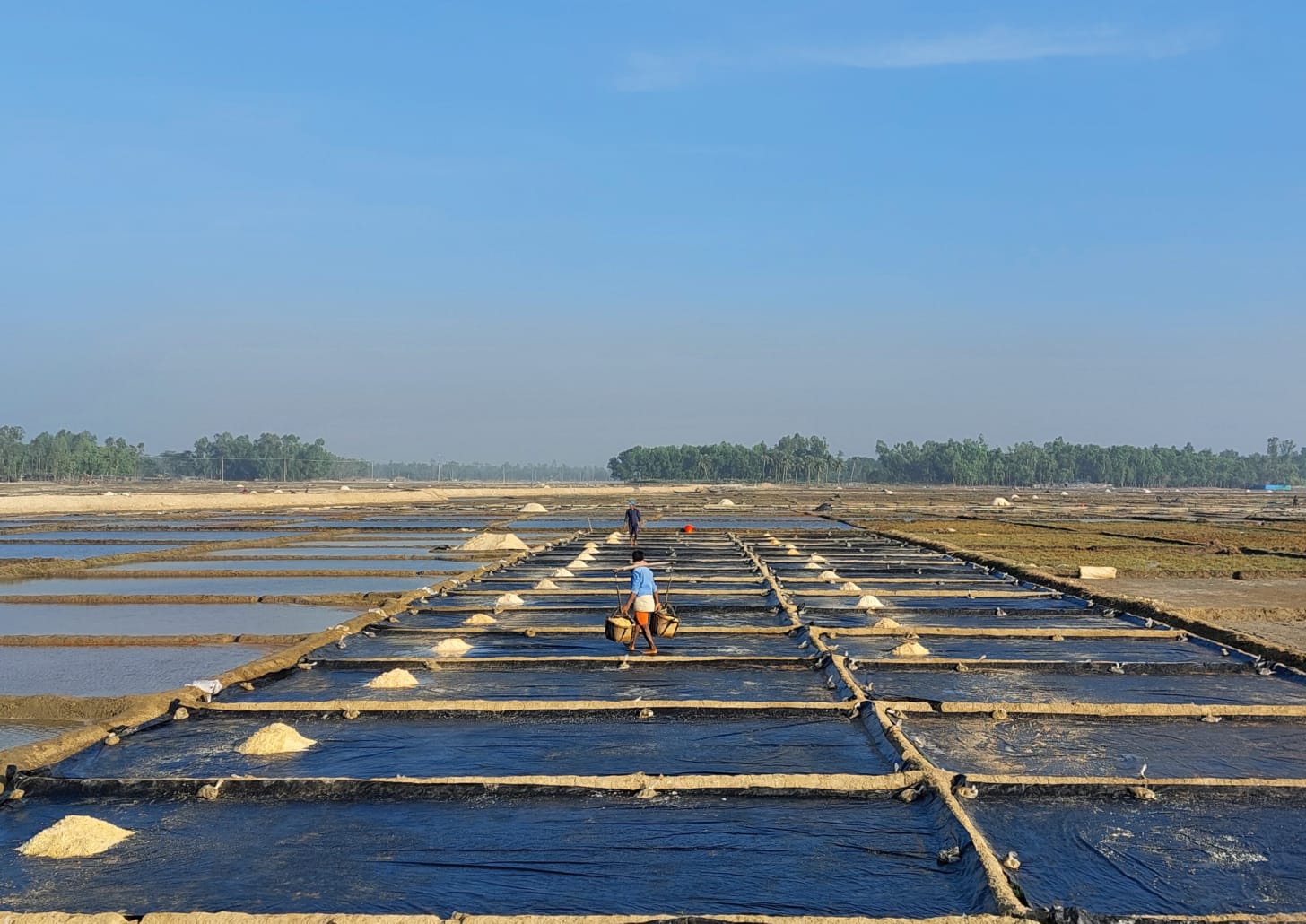 Salt production basins