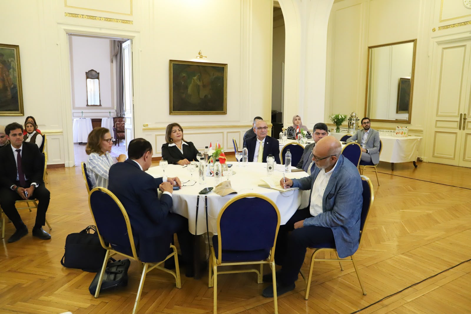 A scene from the consultative meeting at the Turkish Embassy in Cairo